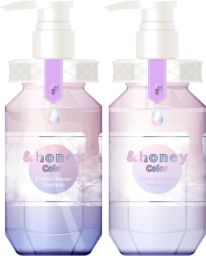 &honey Silky Smooth Moisture Shampoo Treatment Set Skin Care "For Smooth Hair That Will Pass Through Your Fingers"