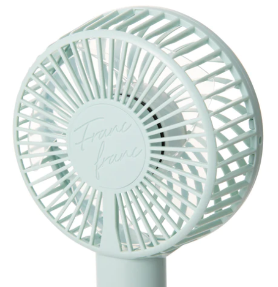 Original Francfranc Frias Handy Fan, Portable Fan, Handheld Fan, Tabletop Fan, USB Rechargeable, 5 Levels of Air Flow (Pre-order)