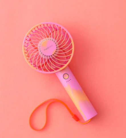 Original Francfranc Frias Handy Fan, Portable Fan, Handheld Fan, Tabletop Fan, USB Rechargeable, 5 Levels of Air Flow (Pre-order)