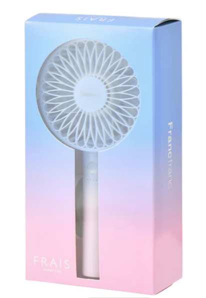 Original Francfranc Frias Handy Fan, Portable Fan, Handheld Fan, Tabletop Fan, USB Rechargeable, 5 Levels of Air Flow (Pre-order)