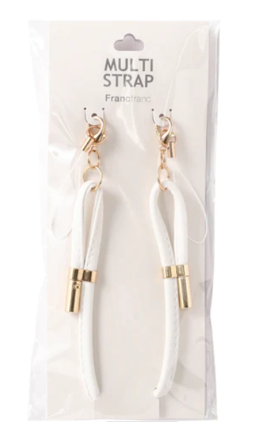 Francfranc Multi Strap Simple White [For your Frias Handy Fan] (Pre-order)