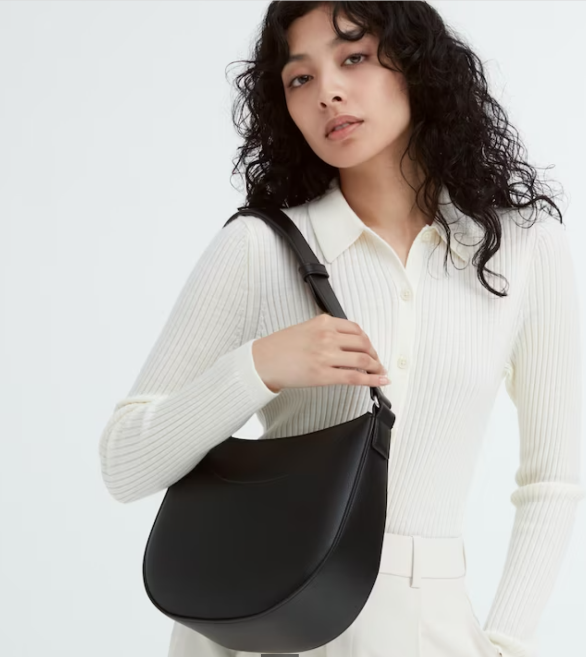 UNIQLO Faux-Leather One Handle Bag