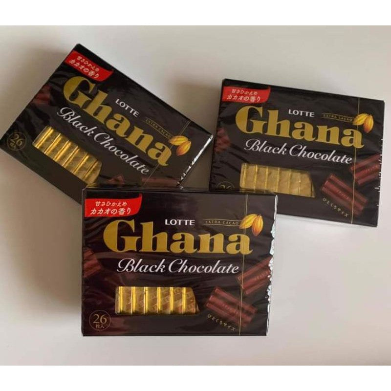 Lotte Ghana Milk Chocolate & Black Chocolate