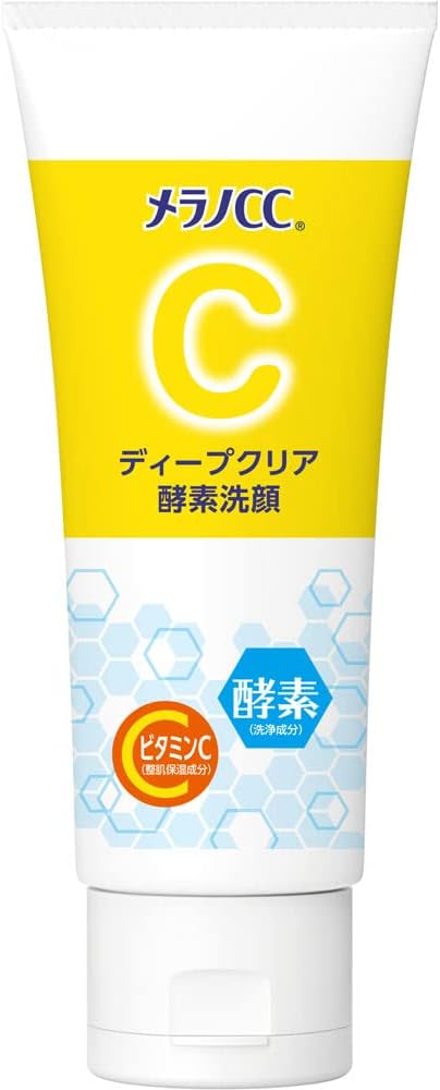 Melano CC Deep Clear Enzyme Cleanser, 4.6 oz (130 g), Enzyme x Vitamin C Blend, Facial Cleansing Foam, Pore Care