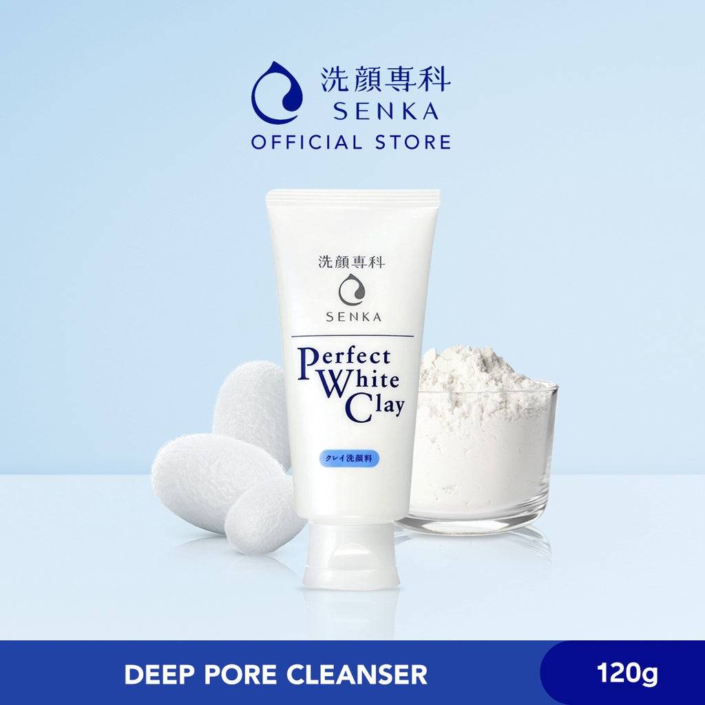 Senka Perfect White Clay Deep Cleansing Foam 120g