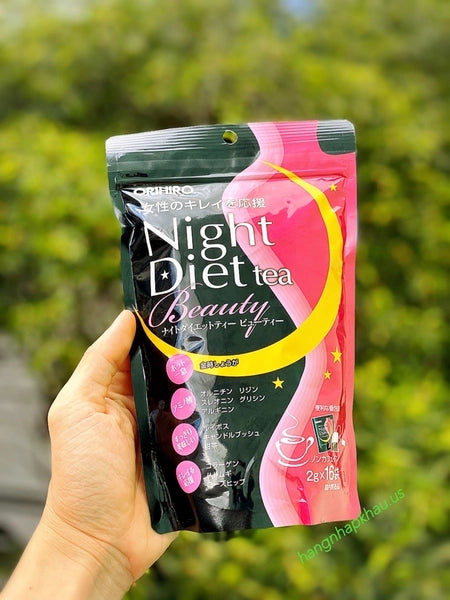 NEW! ORIHIRO Night Diet Tea Beauty with Collagen(16 TeaBags)