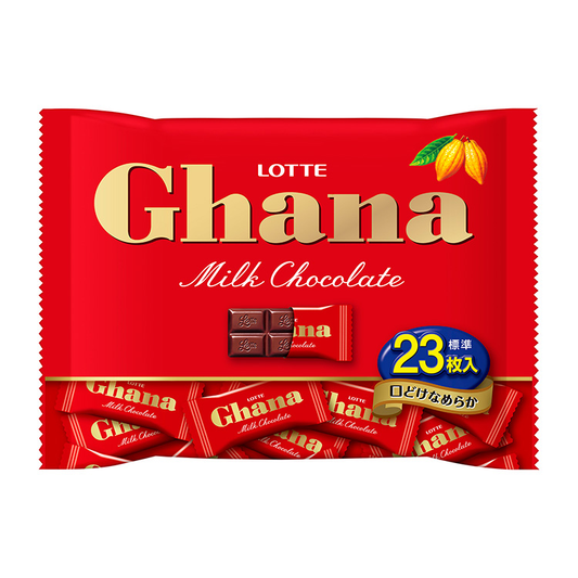 Lotte Ghana Milk Chocolate & Black Chocolate