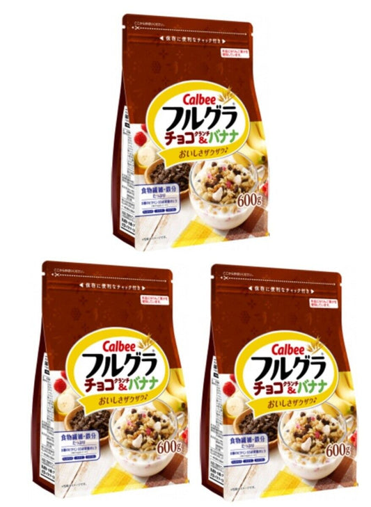 Calbee Fruit Granola Cereal Chocolate Banana Crunch (600g)